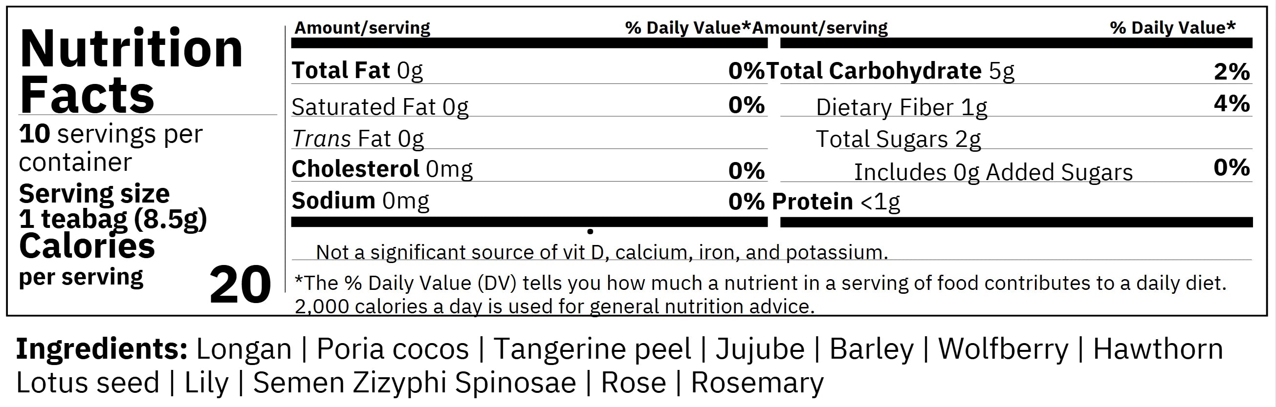 Bonne Nuit for Sleep 10 Herbal Sachets