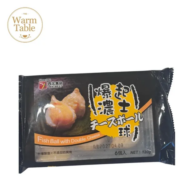 Taiwan Fishball with Double Cheese (6pcs) 鱼包起士 (Frozen) 120gm